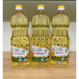 Dầu ăn hướng dương cao cấp Vita 1L Organic, dầu ăn hướng dương Nga