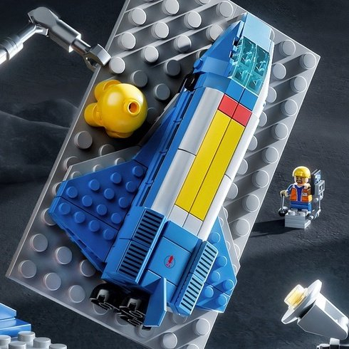 Bộ đồ chơi lắp ráp lego Tàu Vũ Trụ không gian, mô hình lắp ráp lego xếp hình phi thuyền đồ chơi cho bé