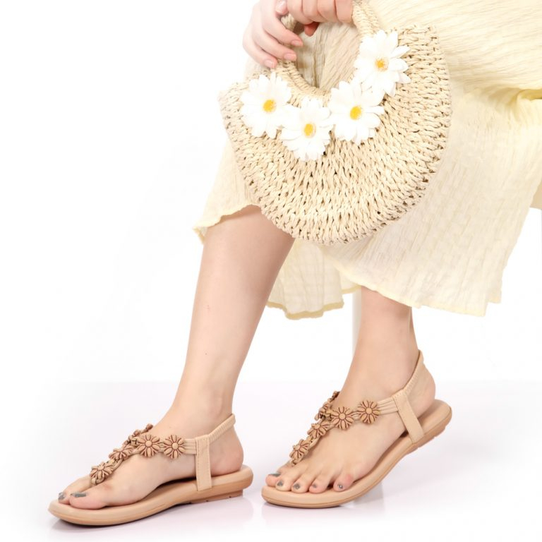 HỒNG THẠNH - Sandal Xỏ Ngón Đính Hoa Siêu Xinh - 6192