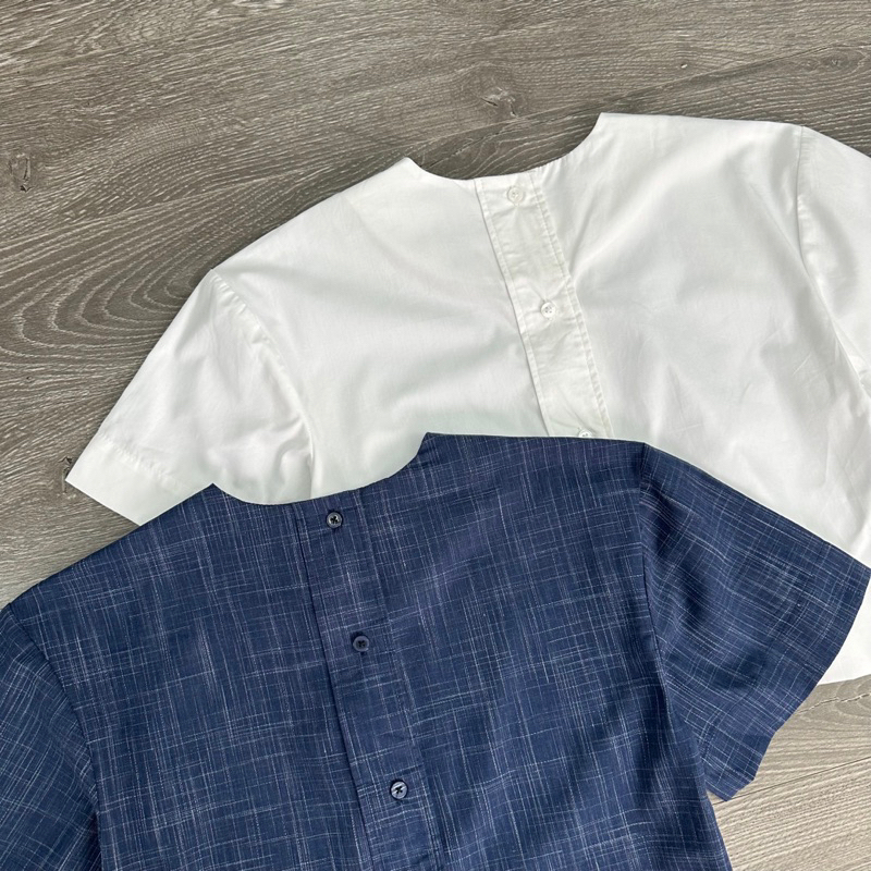 AnDi.vnxk Áo tay ngắn nút sau- H.D Paris