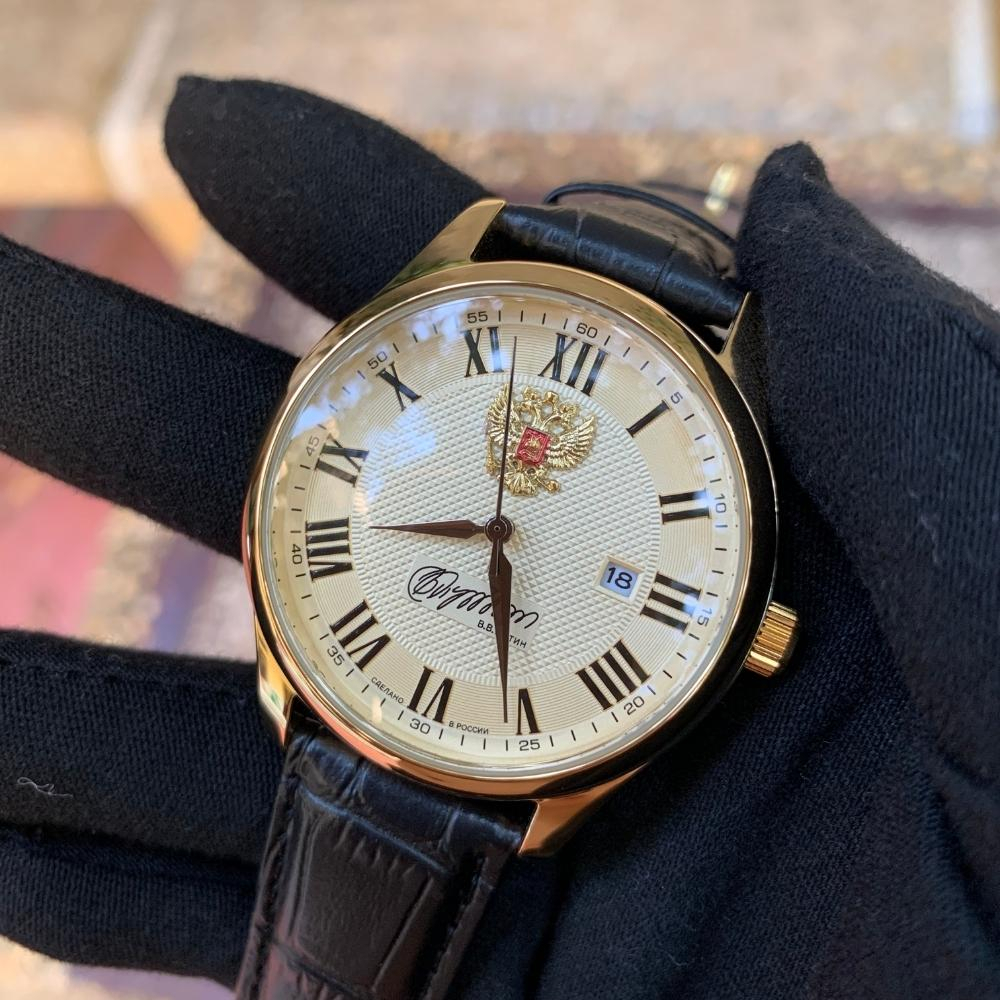 Đồng hồ nam Poljot chữ kí Putin, máy Miyota Nhật, dây da, mặt kính cong, chống nước 3 ATM - Ben Watch PNN01