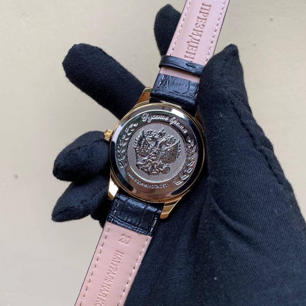 Đồng hồ nam Poljot chữ kí Putin, máy Miyota Nhật, dây da, mặt kính cong, chống nước 3 ATM - Ben Watch PNN01