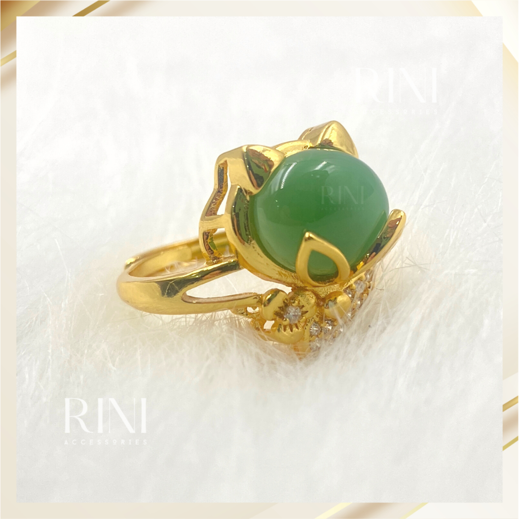 Bộ trang sức hồ ly 4 món Vòng đeo tay, nhẫn, mặt dây chuyền, khuyên tai Vàng Xi mạ 18K Cao cấp Rini.Accessories