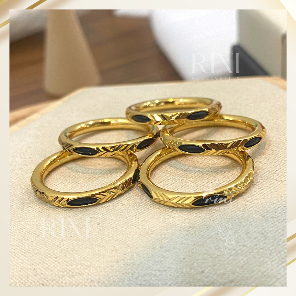Nhẫn đuôi voi xi mạ vàng, cầu tài lộc bình an, nhẫn đuôi voi xi mạ vàng 18k - Rini. Accessories