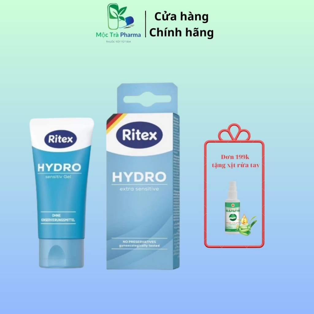 Gel bôi trơn Ritex Hydro gốc nước 50ml/chai