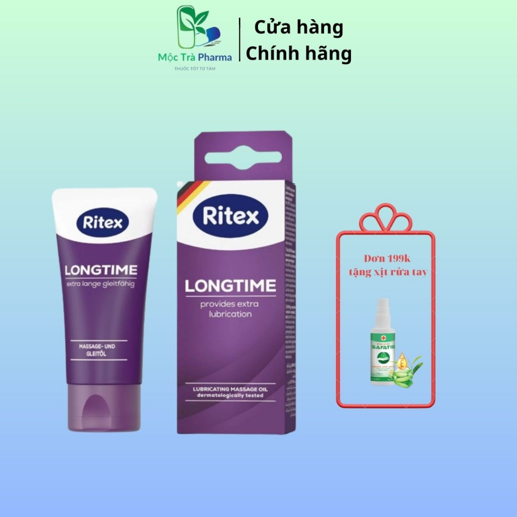 Gel bôi trơn kéo dài thời gian Ritex Longtime 50ml/chai