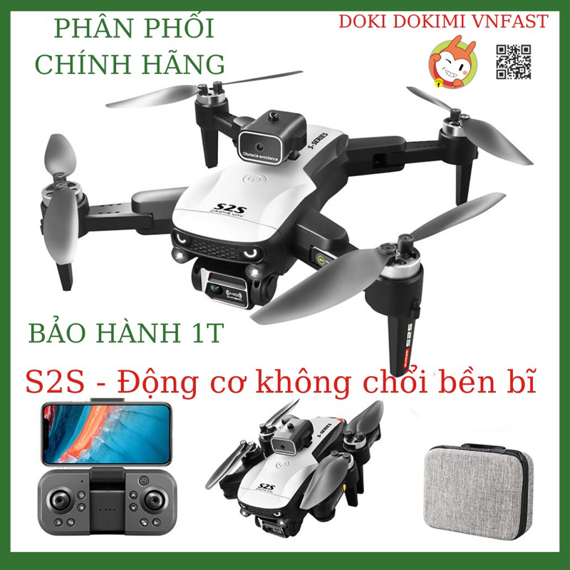 FLYCAM S2S  2023 - S2S pro max - Không chổi than BỀN - Mắt Quang - Cảm biến va chạm - Rẻ nhất - Bh1T