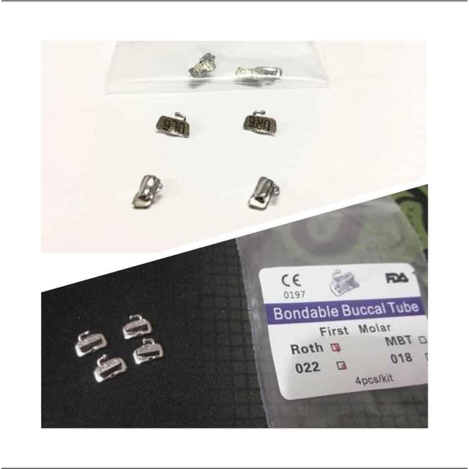 Set 4 cái mắc cài răng 6 , răng 7 chỉnh nha, giá rẻ