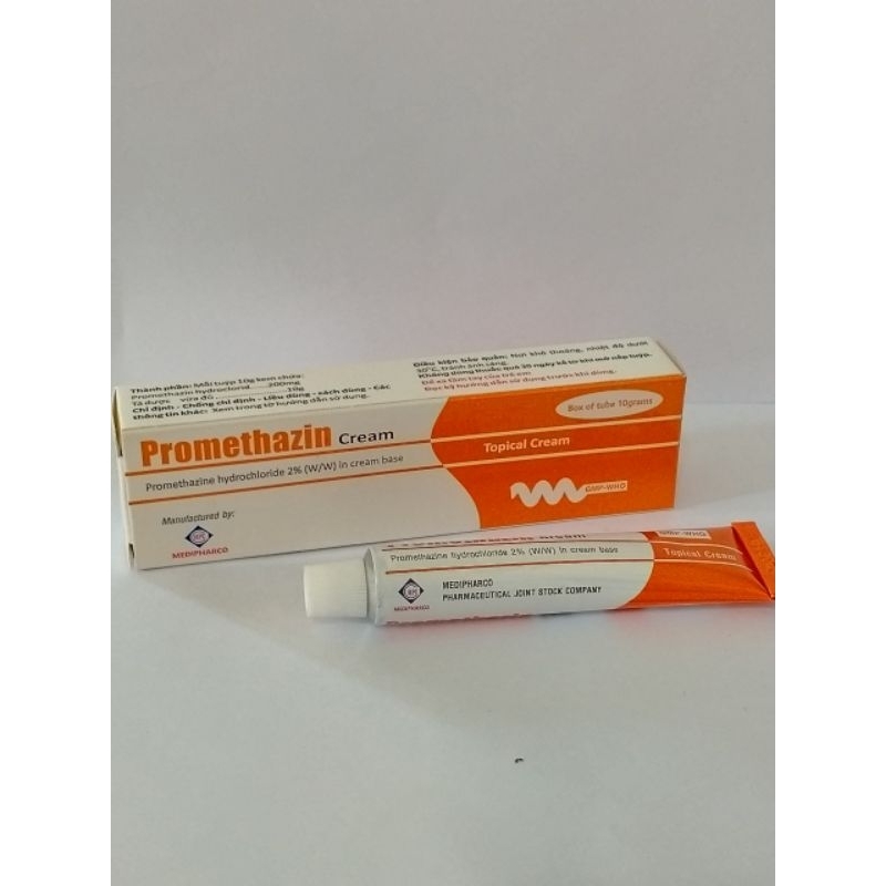PROMETHAZIN TUB 10 G Kem bôi ngoài da giúp giảm ngứa, côn trùng cắn