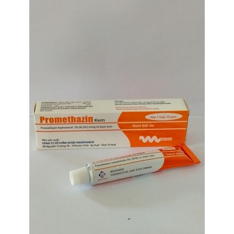 PROMETHAZIN TUB 10 G Kem bôi ngoài da giúp giảm ngứa, côn trùng cắn