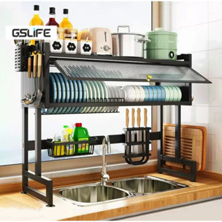 Kệ tủ úp chén bát có nắp đậy thông minh trên bồn rửa bát. Sắt sơn tĩnh điện cao cấp. Đầy đủ phụ kiện lắp ráp