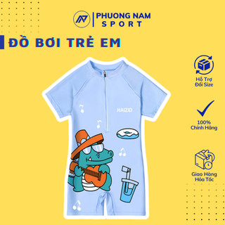 Đồ bơi bé trai họa tiết KHỦNG LONG đáng yêu chính hãng HAIZID cho bé từ 1 tuổi đến size đại