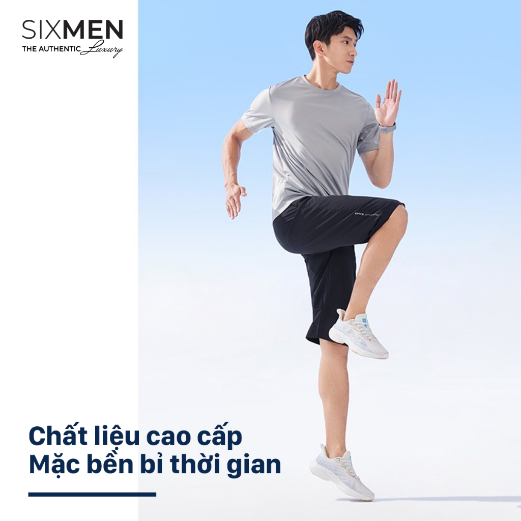 Áo thun thể thao cao cấp SIXMEN - Màu Xanh Dương - Thoáng mát, thấm hút, chống nhăn, thoải mái