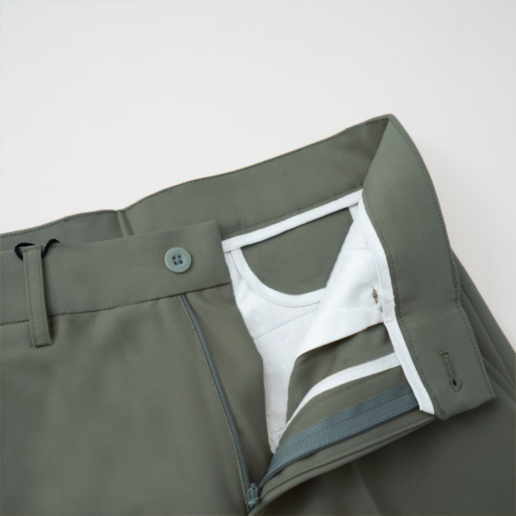 Quần short kaki nam cao cấp SIXMEN vải kaki tây xuất xịn, co giãn - Màu Rêu