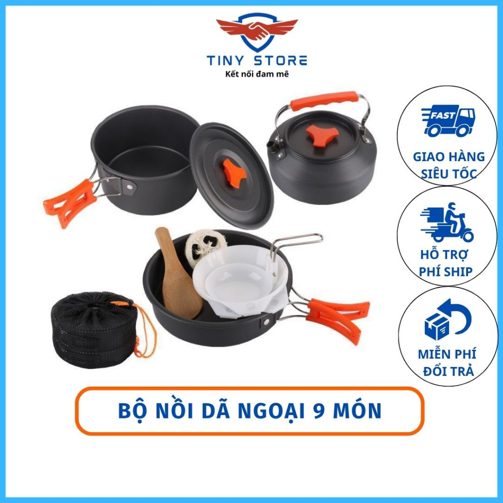 Bộ nồi camping dã ngoại DS308