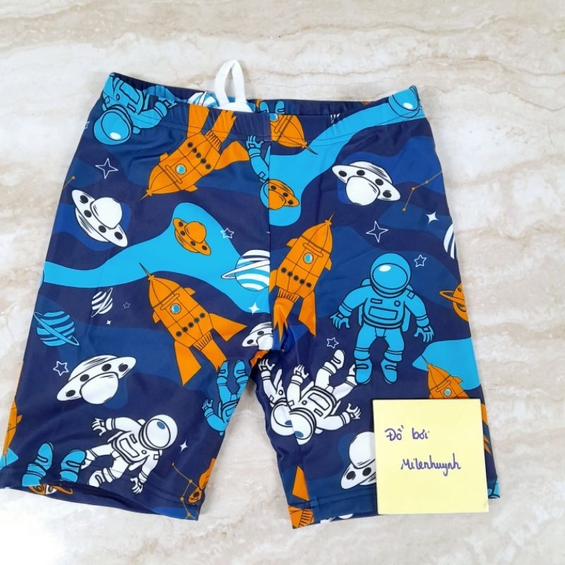 Quần áo bơi tay ngắn , quần ngắn hiệu YLIKE cho bé trai mẫu phi hành gia size 14-18kg YY0010