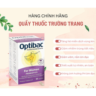 [Chính hãng]Optibac Tím - Men Vi Sinh Phụ Khoa, Chăm Sóc Vùng Kín, Lợi Khuẩn, Tăng Sức Đề Kháng (Hộp 30 viên/90 viên)