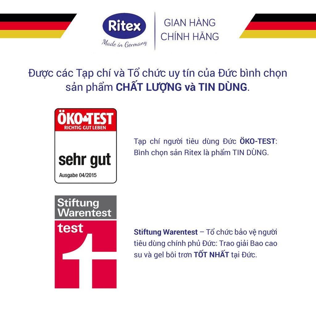 Gel bôi trơn kéo dài thời gian Ritex Longtime 50ml/chai