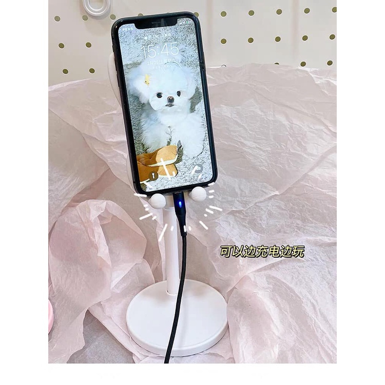 Kệ Điện Thoại Hình Tai Thỏ Dễ Thương, tiện lợi. Giá Đỡ Điện Thoại Để Bàn, Máy Tính ,Ipad mẫu mới 2023.