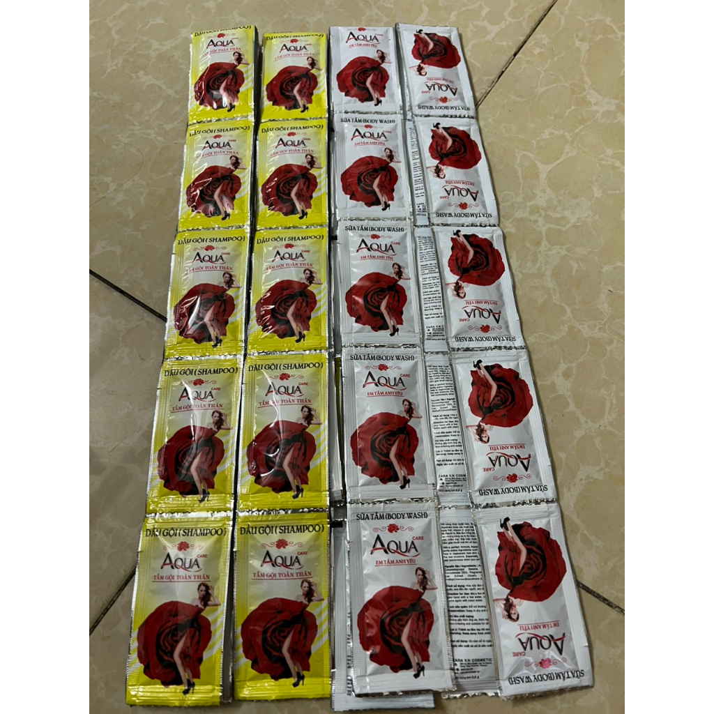 100 GÓI DẦU GỘI , SỮA TẮM cho khách sạn, nhà ...