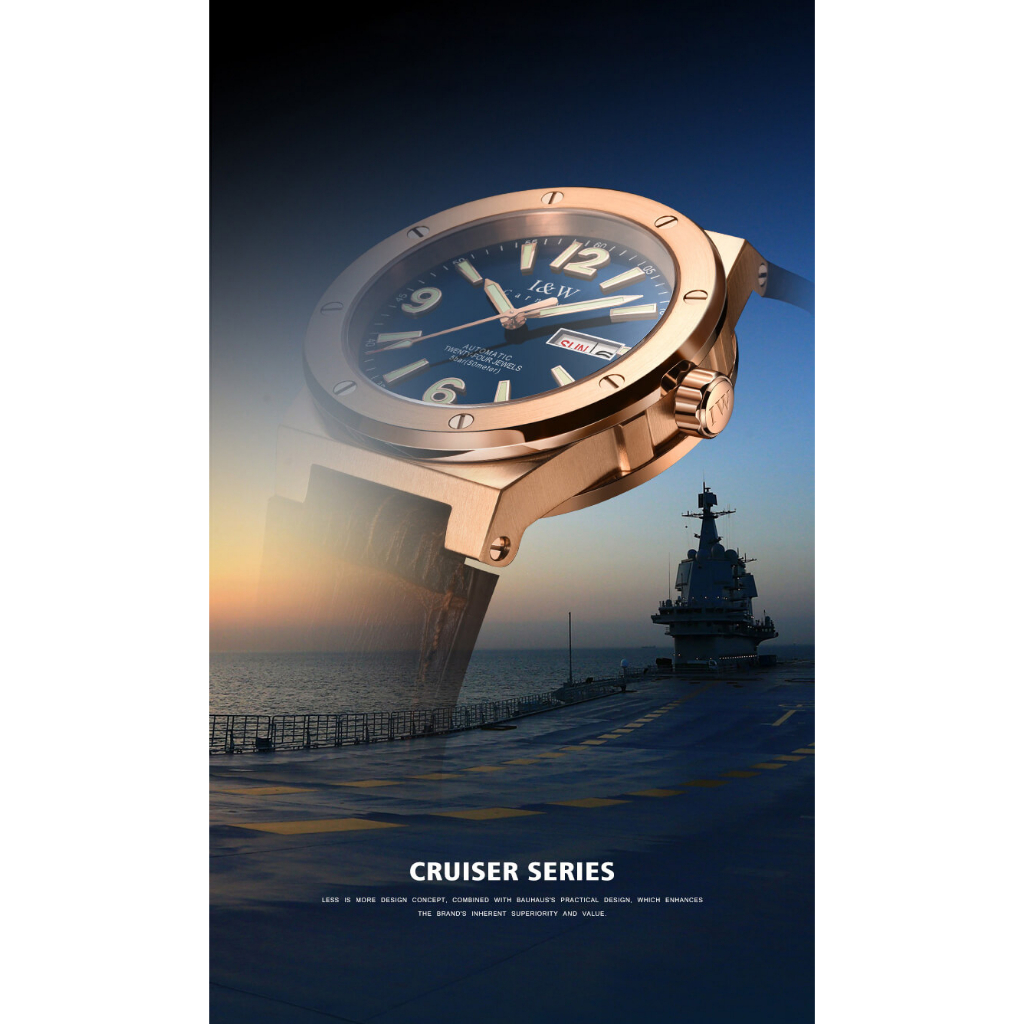Đồng hồ nam chính hãng IW CARNIVAL IW589G-3 Kính sapphire ,chống xước,Chống nước ,BH 24 tháng,Máy cơ (Automatic),Dây da