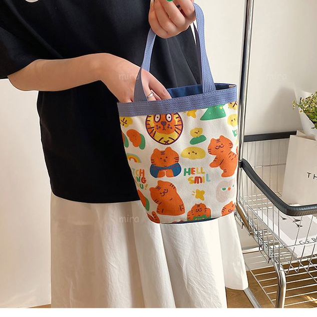 Túi Mèo, Túi Đeo Chéo, Túi Xách Nữ, Túi Tote Canvas Đựng Điện Thoại Nữ Đi Chơi Ulzzang Hàn Quốc MIRA-TV58057