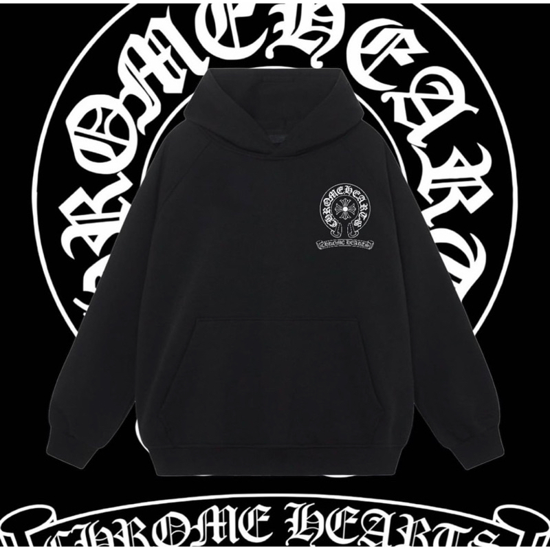 Hoodie Chrome Heart - Chất Dày Dặn Lót Bông- Đầy Đủ Tag Hãng