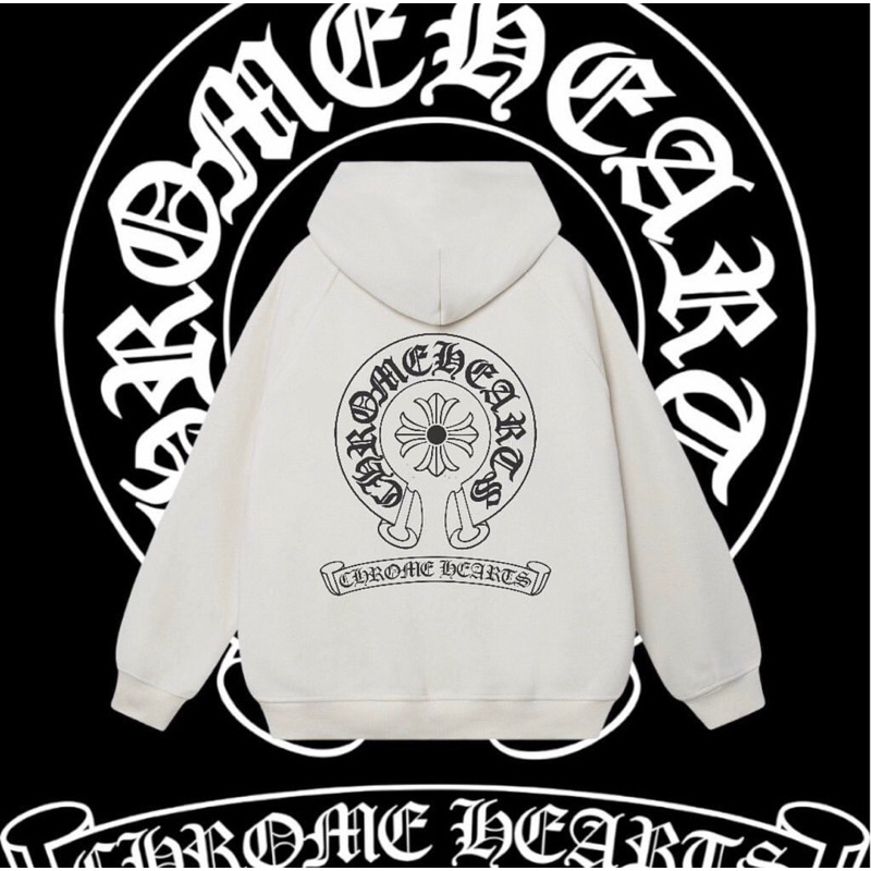 Hoodie Chrome Heart - Chất Dày Dặn Lót Bông- Đầy Đủ Tag Hãng