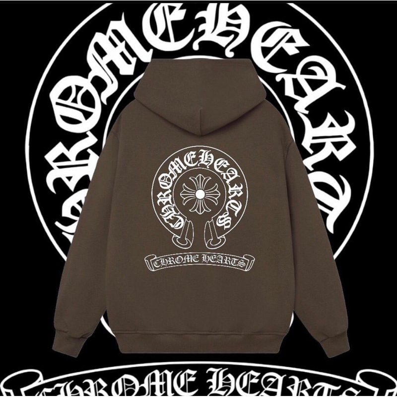 Hoodie Chrome Heart - Chất Dày Dặn Lót Bông- Đầy Đủ Tag Hãng