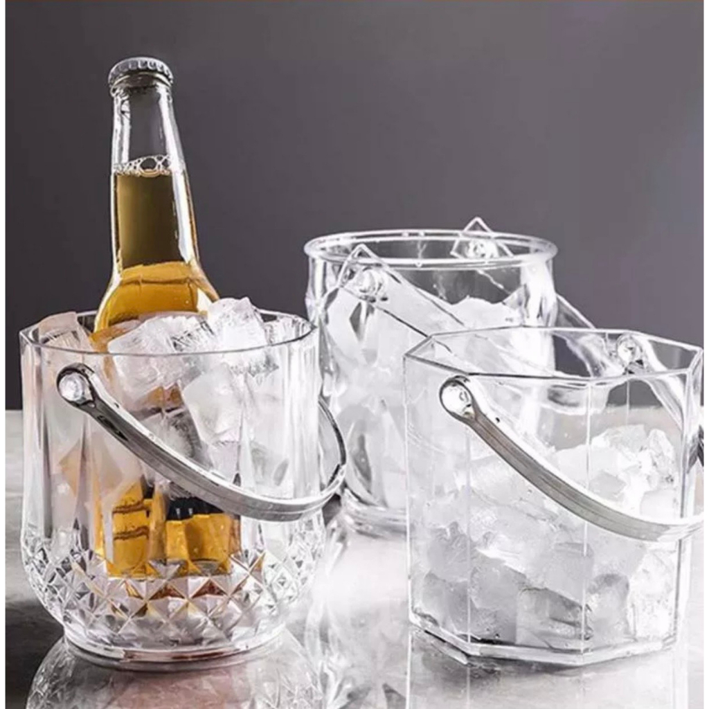 Xô đựng đá 1 lít vân kim cương nhựa Việt Nhật cao cấp. Kích thước: Cao 14cm, đường kính 13cM