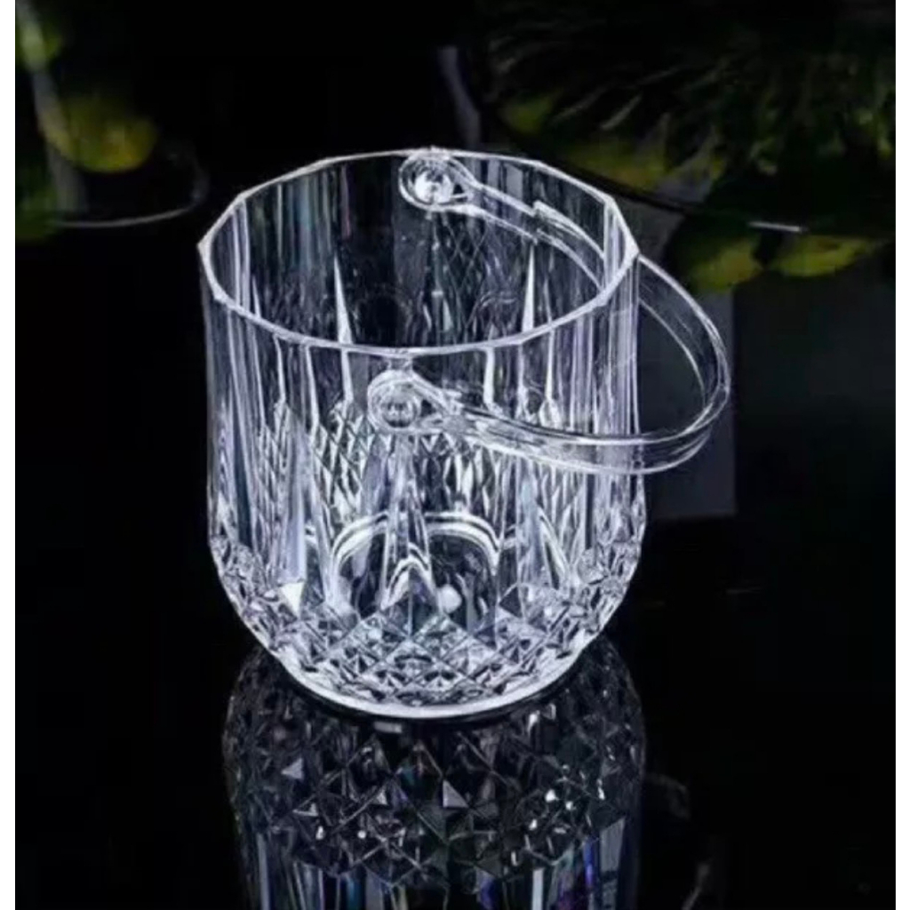 Xô đựng đá 1 lít vân kim cương nhựa Việt Nhật cao cấp. Kích thước: Cao 14cm, đường kính 13cM