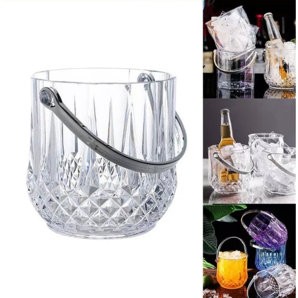 Xô đựng đá 1 lít vân kim cương nhựa Việt Nhật cao cấp. Kích thước: Cao 14cm, đường kính 13cM