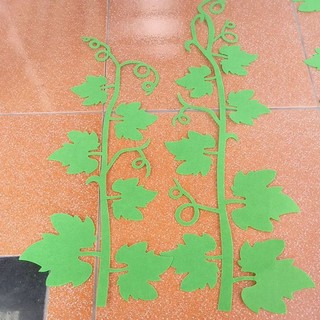 Dây leo lá vải nỉ 45cm, trang trí lớp mầm non