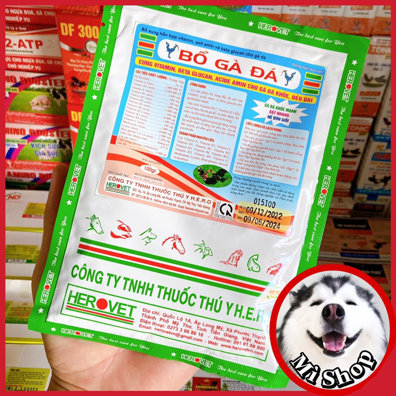 Uv Bamin plus B12 tăng lực, tăng bo cho gà đá