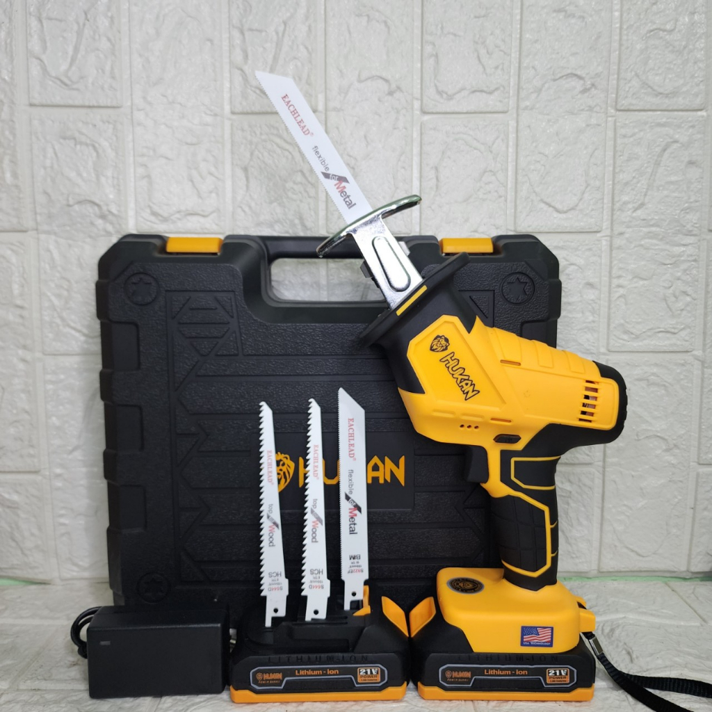 Máy cưa kiếm HUKAN 3055T sử dụng chân pin phổ thông 4cm TẶNG 4 LƯỠI CƯA CAO CẤP