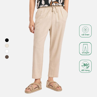 Quần Dài Nam Cao Cấp - vải linen, form straight fit- Happy Button