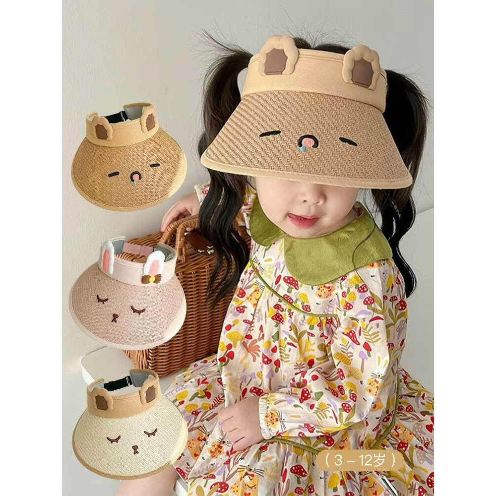 Mũ chống nắng - Nón không nóc hoạ tiết thỏ xinh cho bé trai bé gái - THE HOUSE KIDS