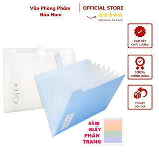 Cặp tài liệu 8 ngăn deli b40102,sản phẩm gồm 8 ngăn lớn nhỏ khác nhau.