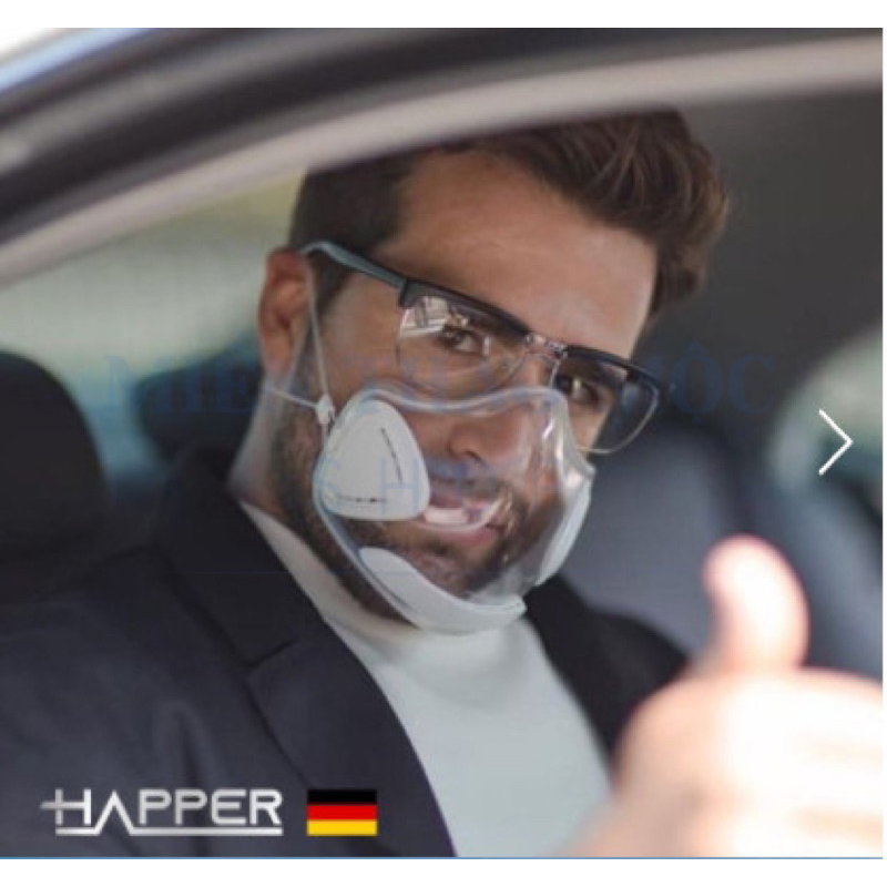 Khẩu trang lọc khí Happer Face Shield made in Germany chính hãng New