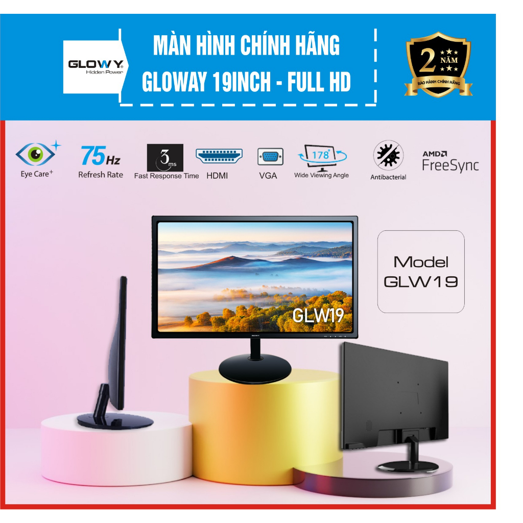 [Flash Sale] Màn hình máy tính Glowy - OAK 24"|22"|20"|19" - Bảo hành chính hãng 12 tháng!!!