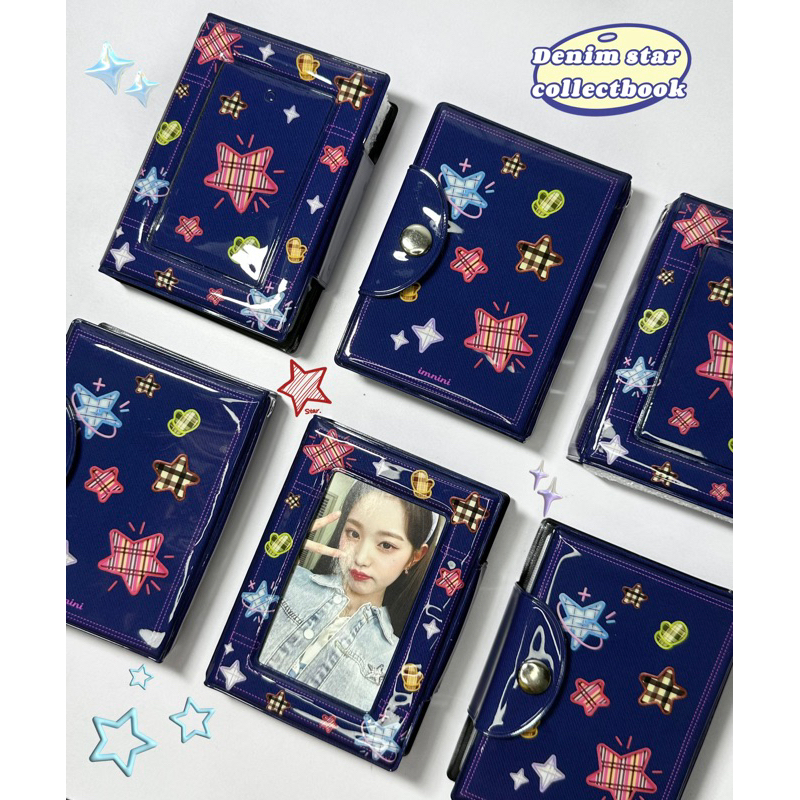 Collect book denim star - Collect book đựng photocard