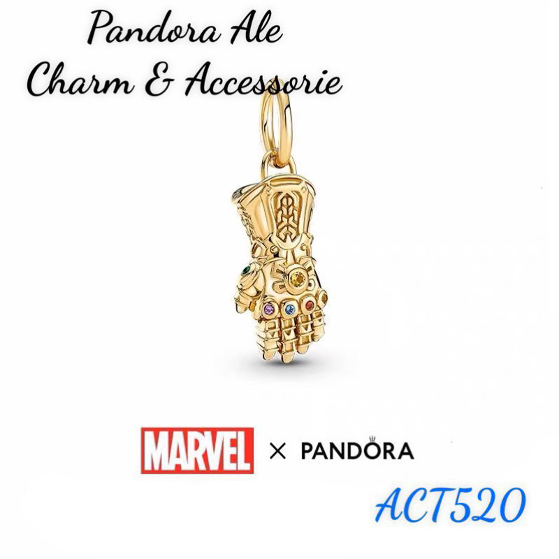 PAN ALE CHARM TREO MARVEL AVENGERS BÀN TAY BẠC S925
