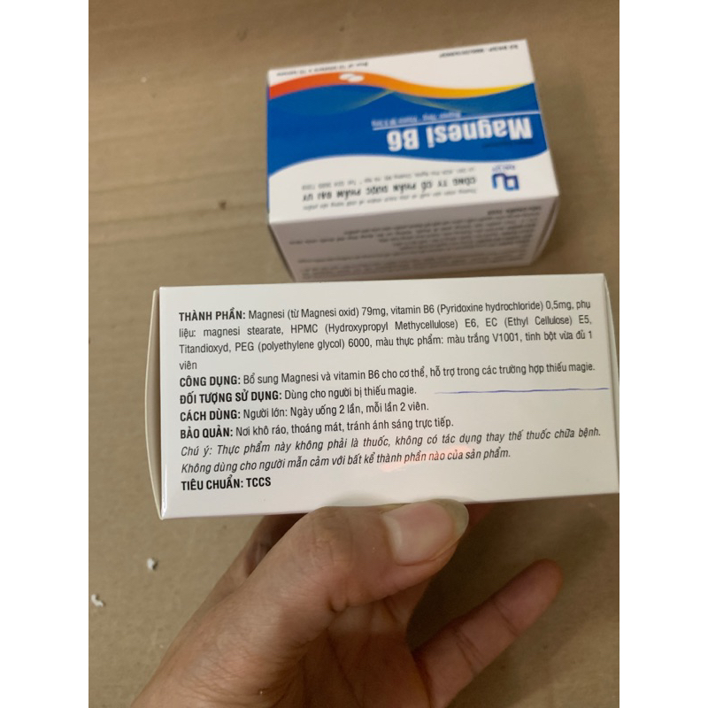 Magnesi B6 hộp 100 viên - Bổ sung magie và vitamin B6 cho cơ thể