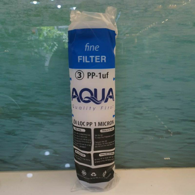 Bộ 3 Lõi lọc nước Aqua 123 hàng chính hãng , dùng thay thế cho máy lọc nước RO