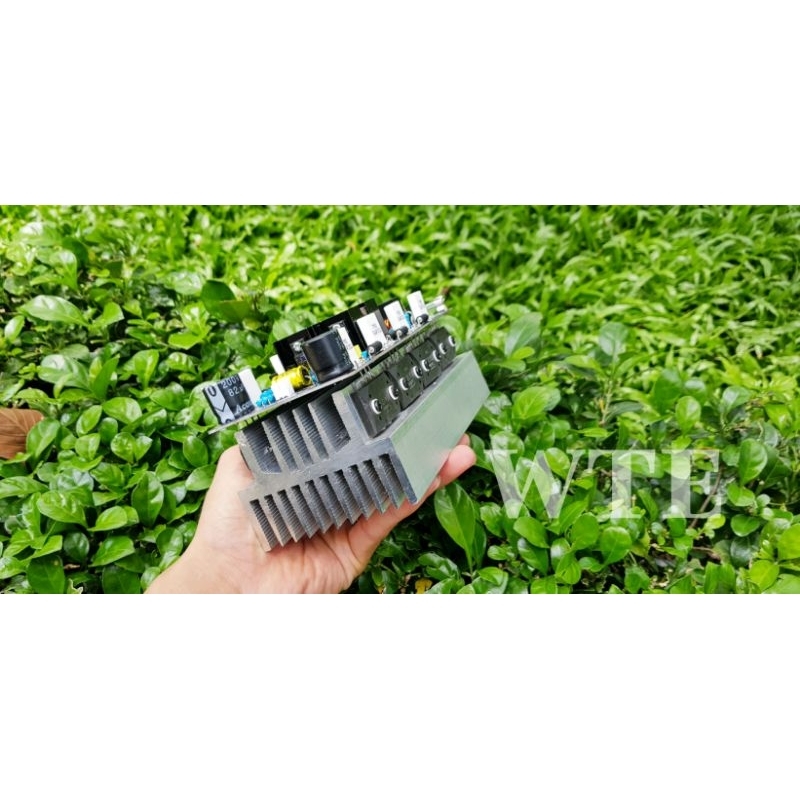 Mạch công suất 8 sò sanken mono liền bảo vệ loa ráp sẵn nhôm sò