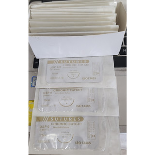 Chỉ phẩu thuật tiêu nhanh chromic catgut 0, 2/0, 3/0