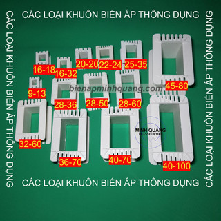 Khuôn nhựa các loại, dùng để quấn biến áp nguồn, biến áp đổi điện 220v/110v, biến áp sạc. Biến Áp Minh Quang.