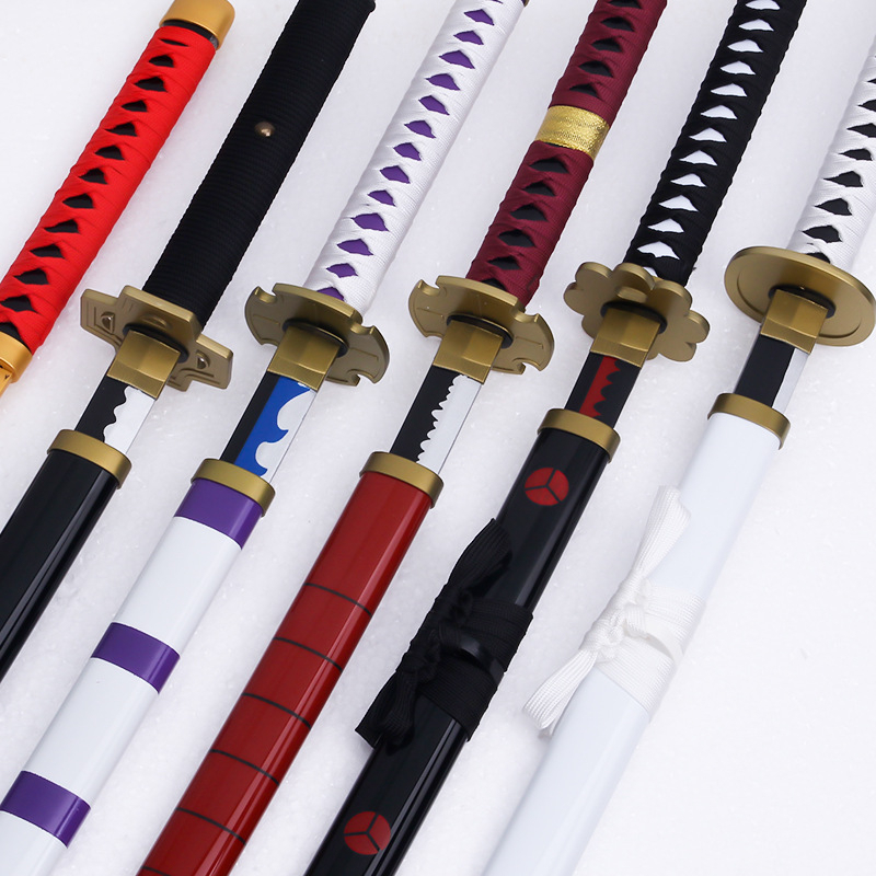 Đạo cụ cosplay mô hình kiếm gỗ Zoro One Piece dài 104cm bằng gỗ