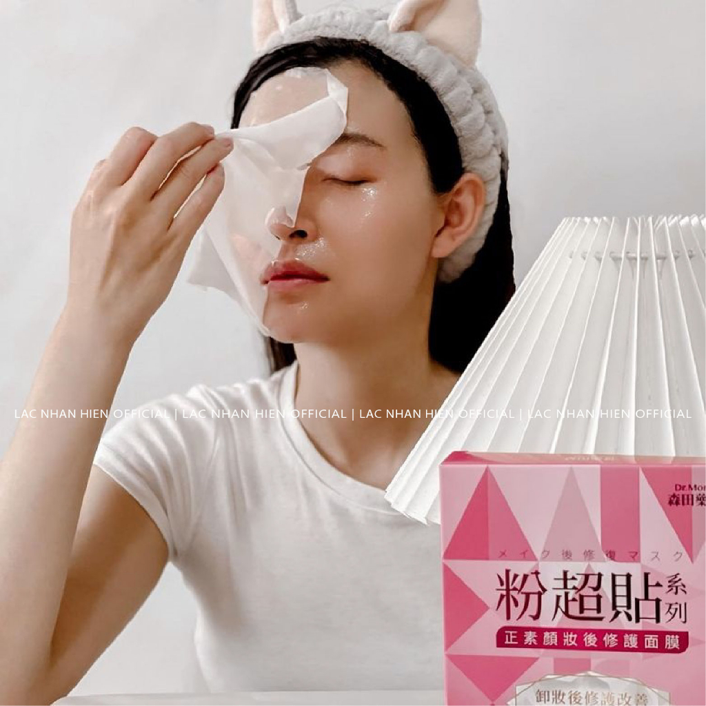 [Auth Đài Loan] HỘP 03 MIẾNG MẶT NẠ DÙNG SAU KHI TRANG ĐIỂM DR.MORITA POST-MAKEUP REPAIRING FACIAL MASK PHỤC HỒI DA