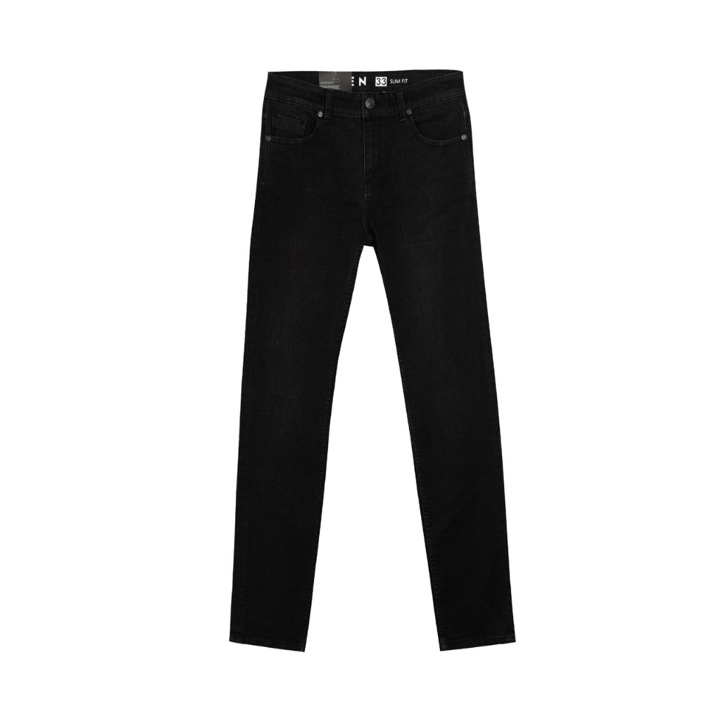 Quần jean nam hàng hiệu Owen QJS230160 màu xám đen vải bò denim cotton cao cấp bền đàn hồi tốt